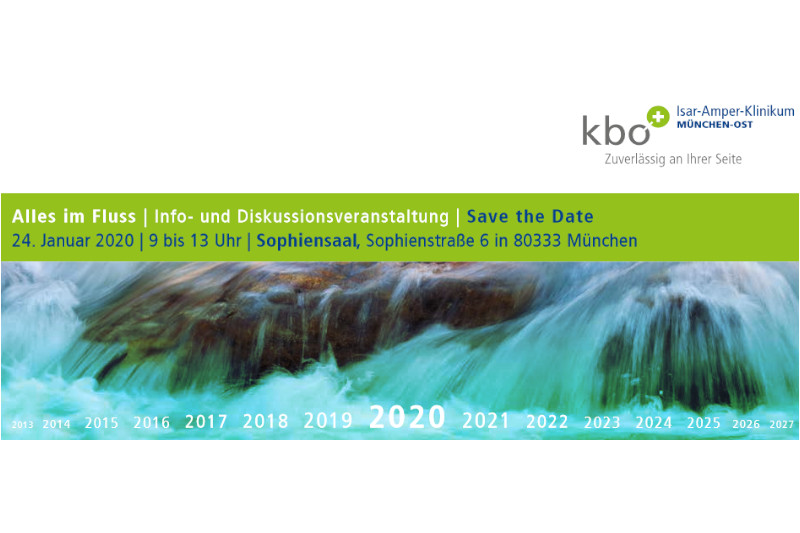Einladung zur Informations- und Diskussionsveranstaltung der kbo "Alles im Fluss" am 24.1.20