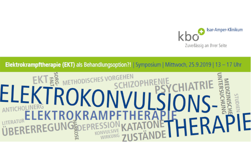Einladung zum Symposium "Elektrokrampftherapie (EKT) als Behandlungsoption?!" am 25.9.2019