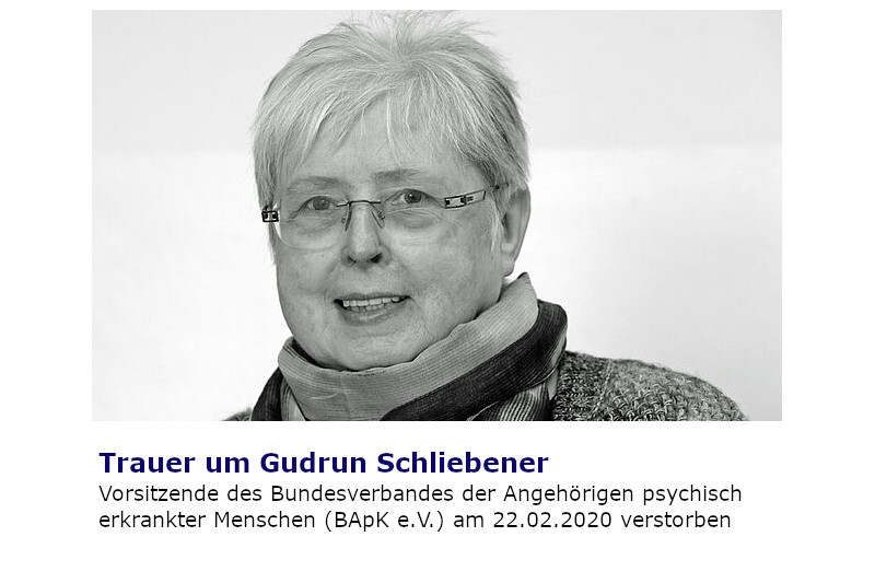 Trauer um Gudrun Schliebener