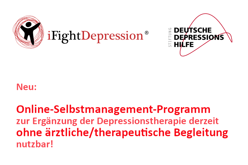 Neu: Online-Hilfe "iFight Depression" derzeit ohne therapeutische Begleitung nutzbar